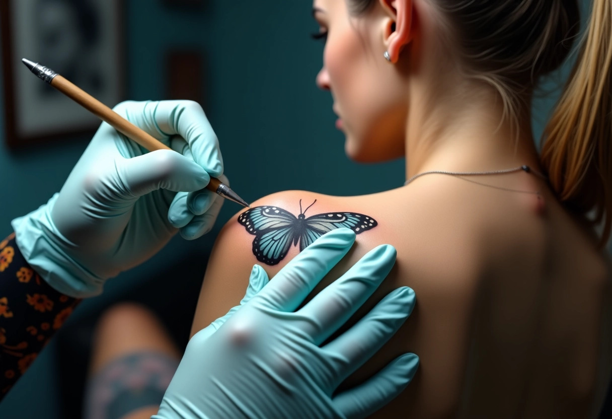 tatouage papillon