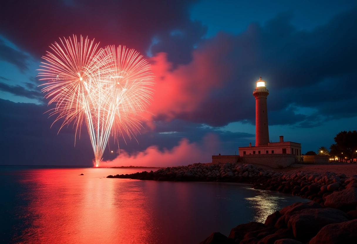 feu d artifice la palmyre